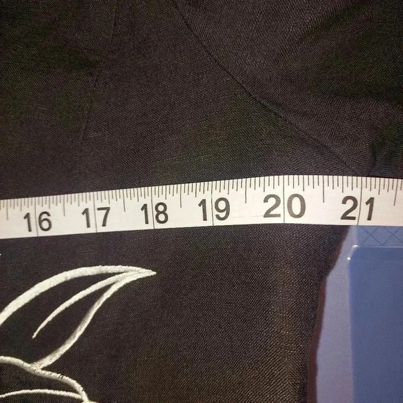 Coldwater Creek Floral Embroidered Open Cardigan Lined Jacket Size 14 - Picture 5 of 8